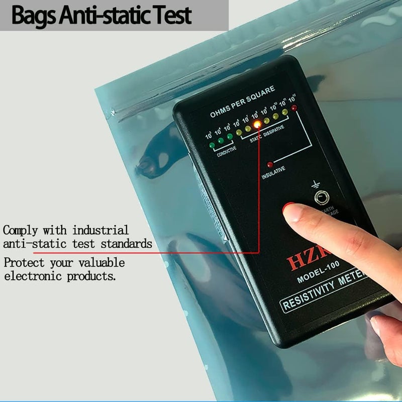 Seadasyoon Anti Static Bags, 100pcs 5.9 X 7.9 inches Premium Resealable ESD Bag,Antistatic Bags for 3.5'' Hard Drive SSD HDD and Electronic Device - Image 5